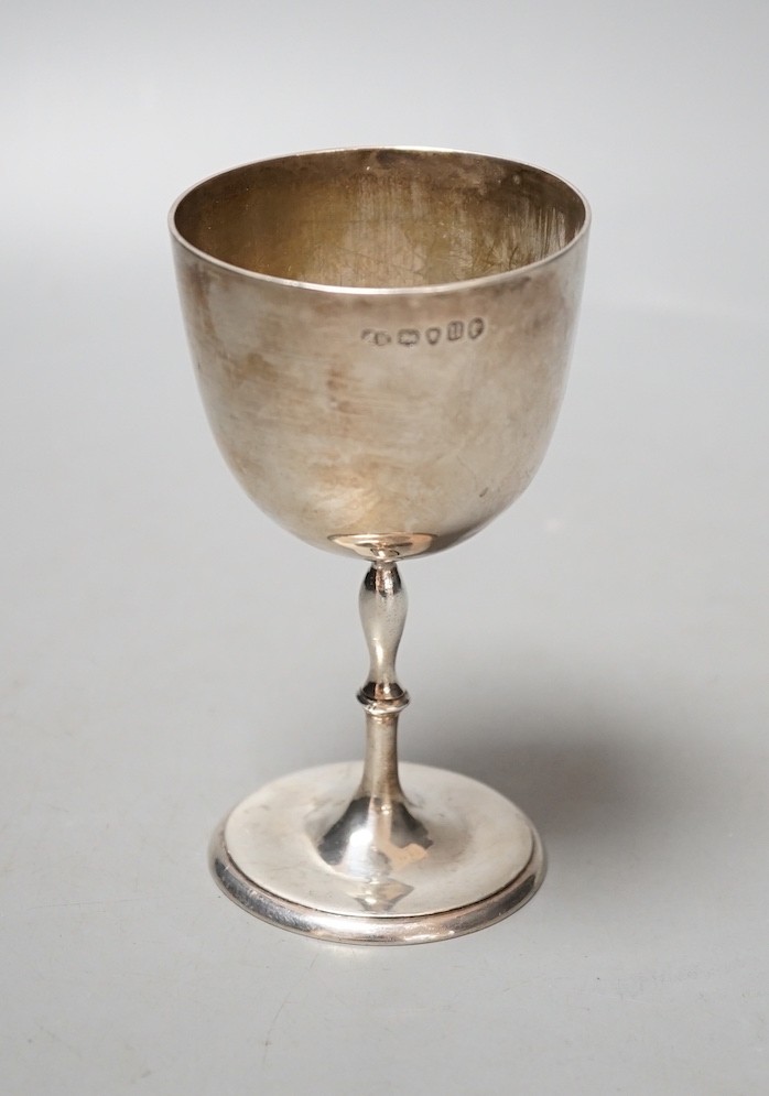 A Victorian silver goblet, Henry Holland, London, 1875, 12.1cm, 107 grams.